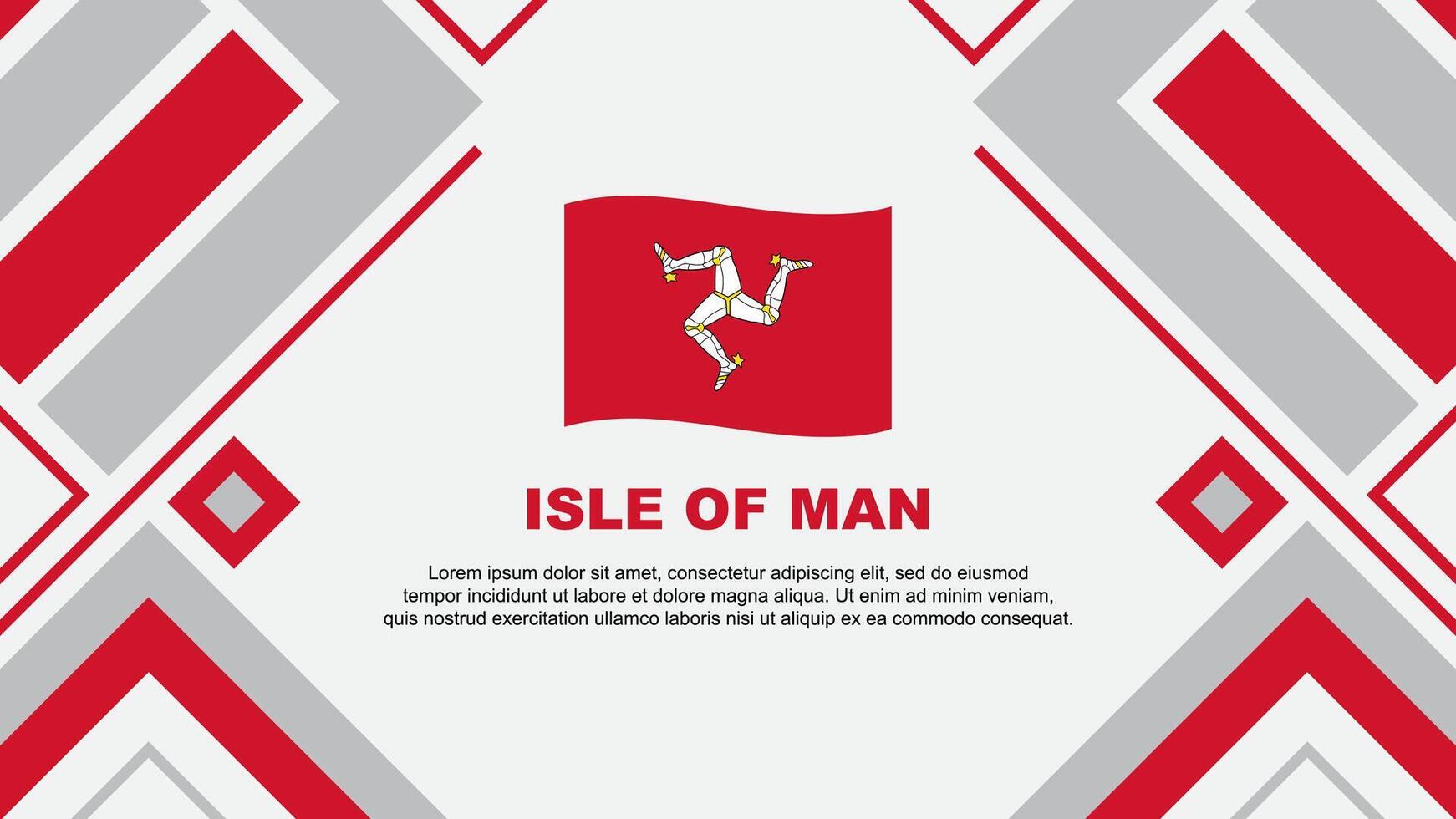 isola di uomo bandiera astratto sfondo design modello. isola di uomo indipendenza giorno bandiera sfondo vettore illustrazione. isola di uomo bandiera