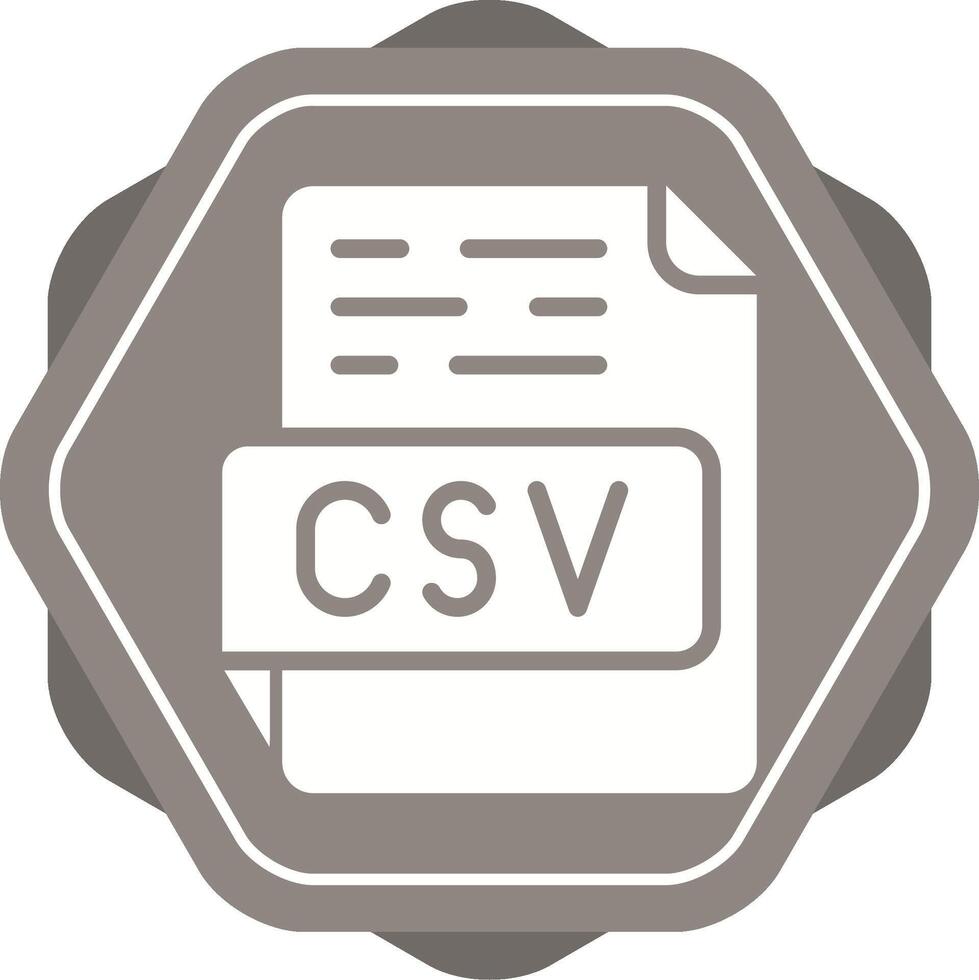 csv vettore icona