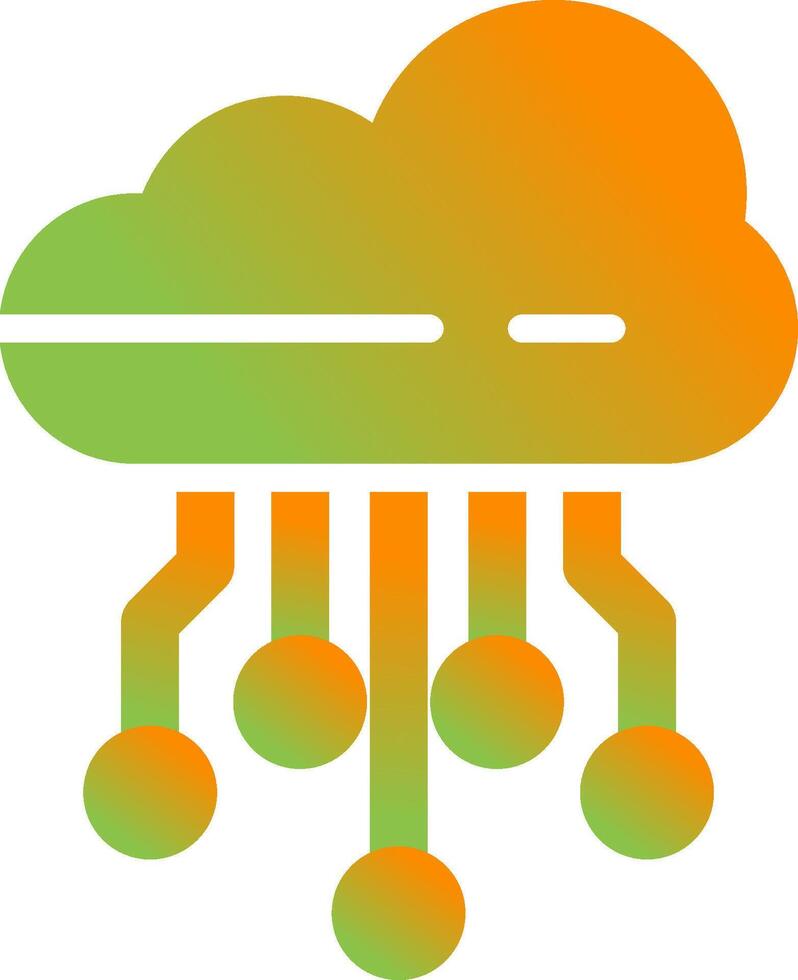 icona del vettore di cloud computing