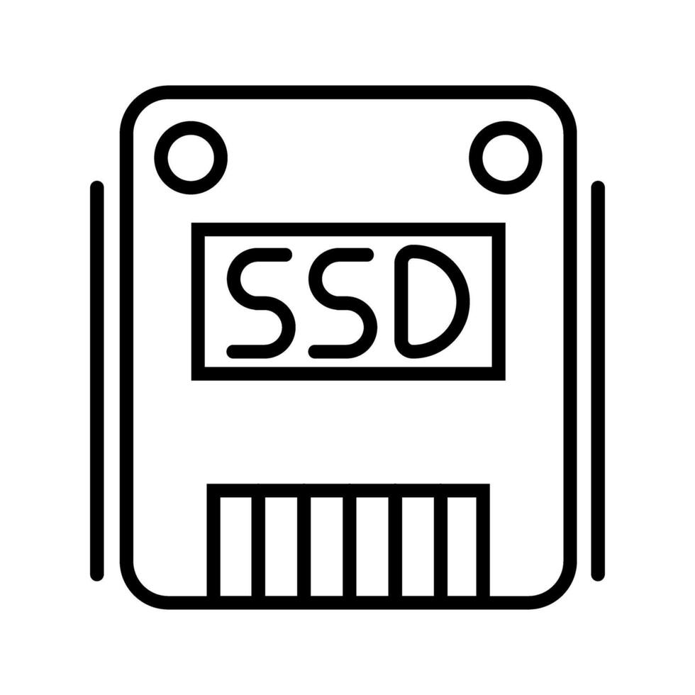 ssd vettore icona