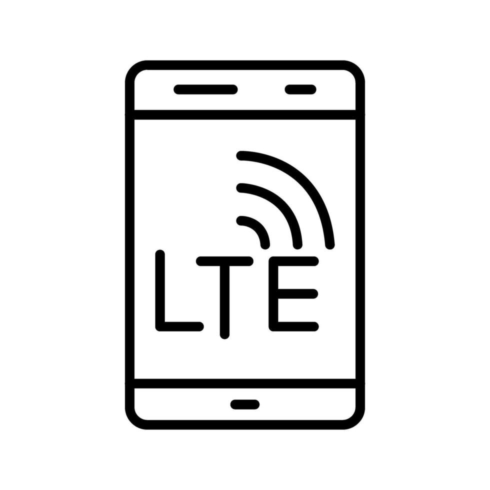 lte vettore icona