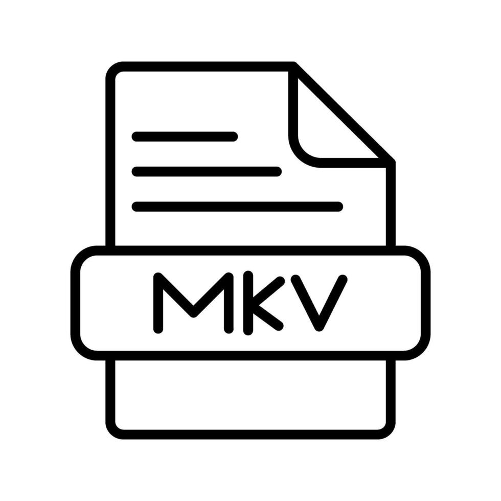 mkv vettore icona
