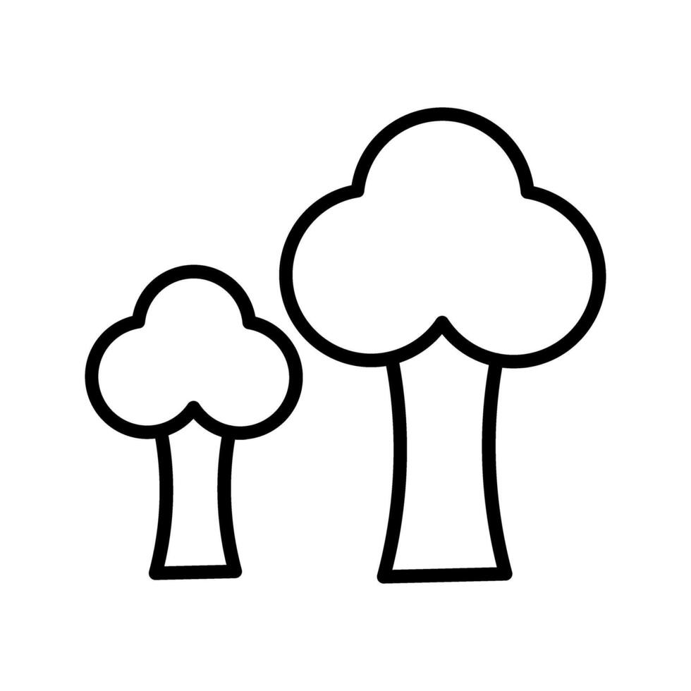 alberi vettore icona