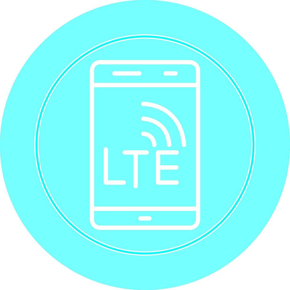 lte vettore icona