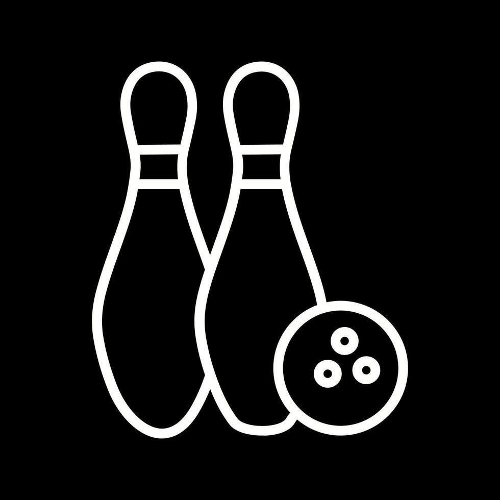 bowling vettore icona