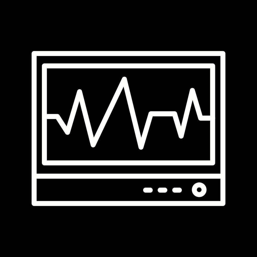 ecg vettore icona