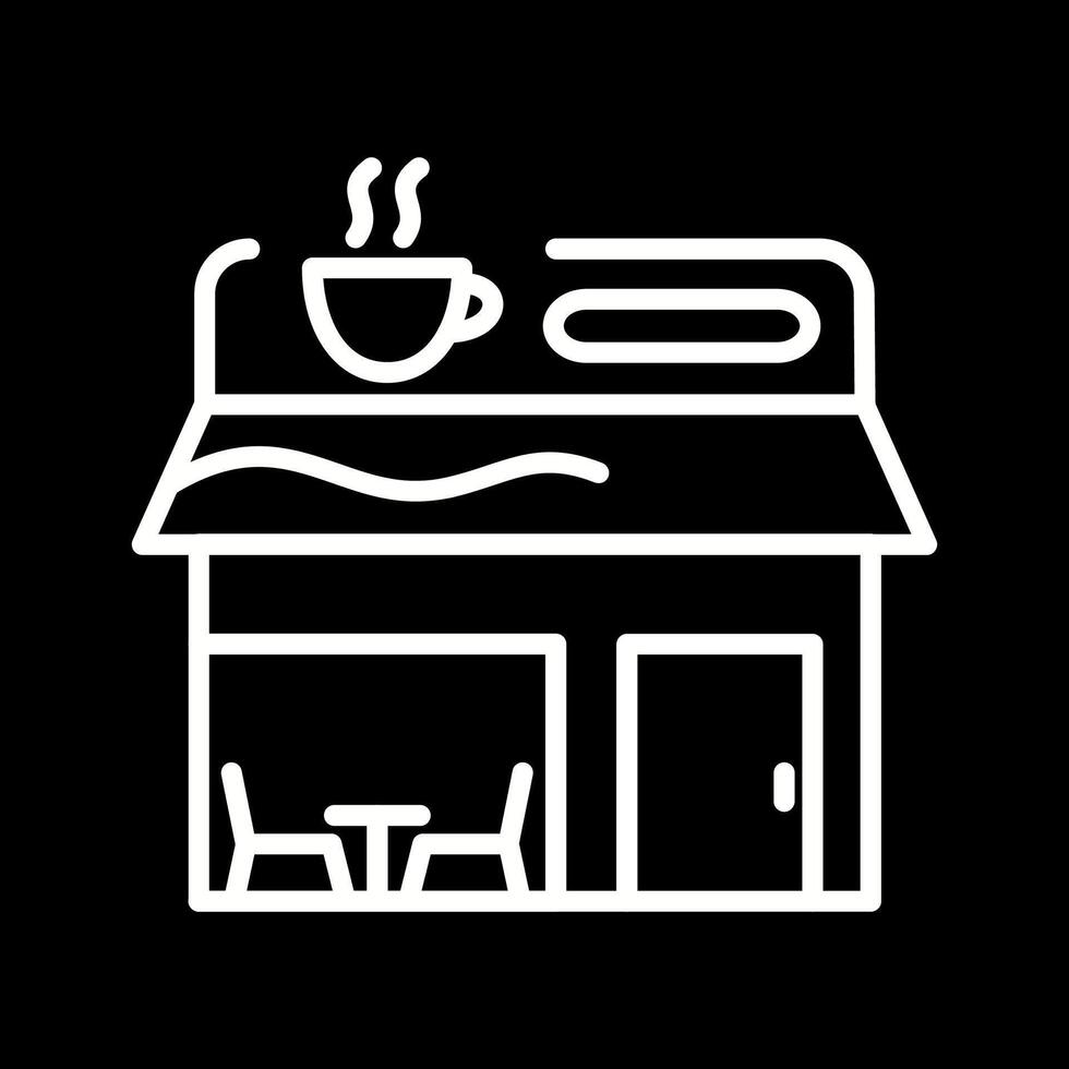 caffè negozio vettore icona