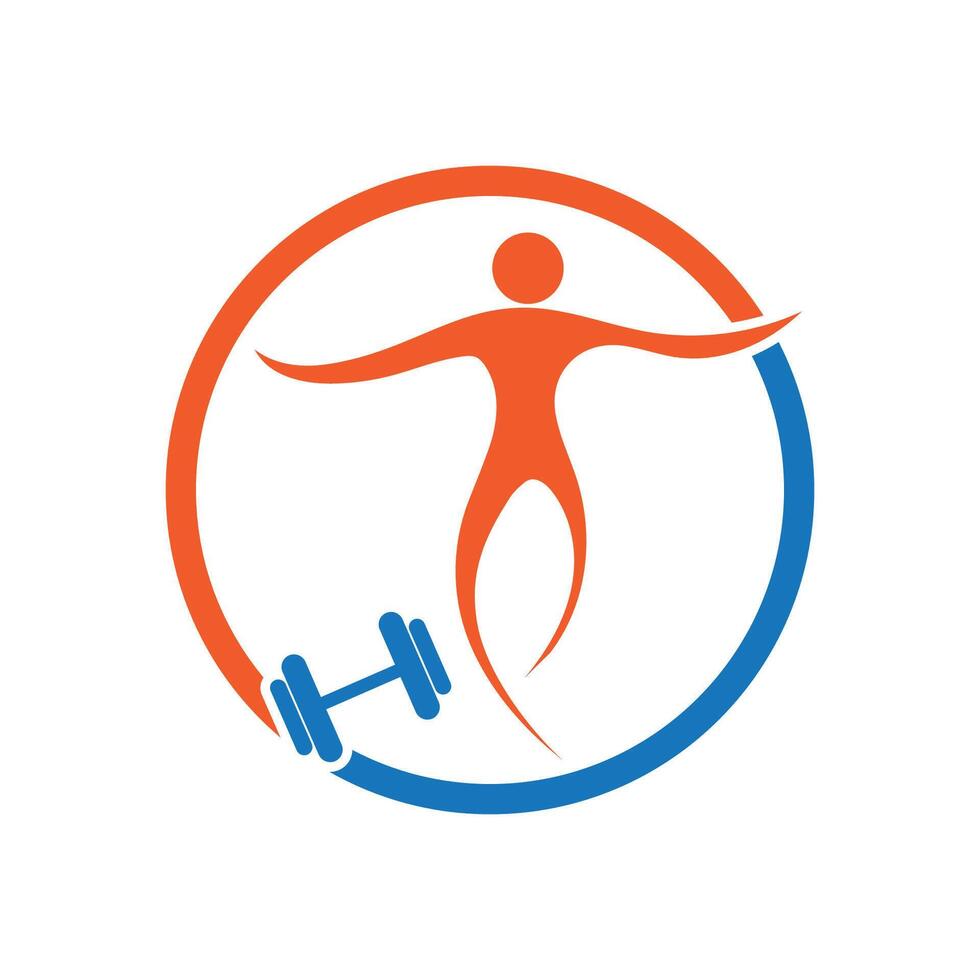 fitness logo e simbolo vettore