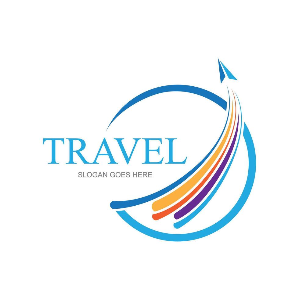 vettore logo design modello per compagnia aerea, linea aerea biglietto, viaggio agenzia
