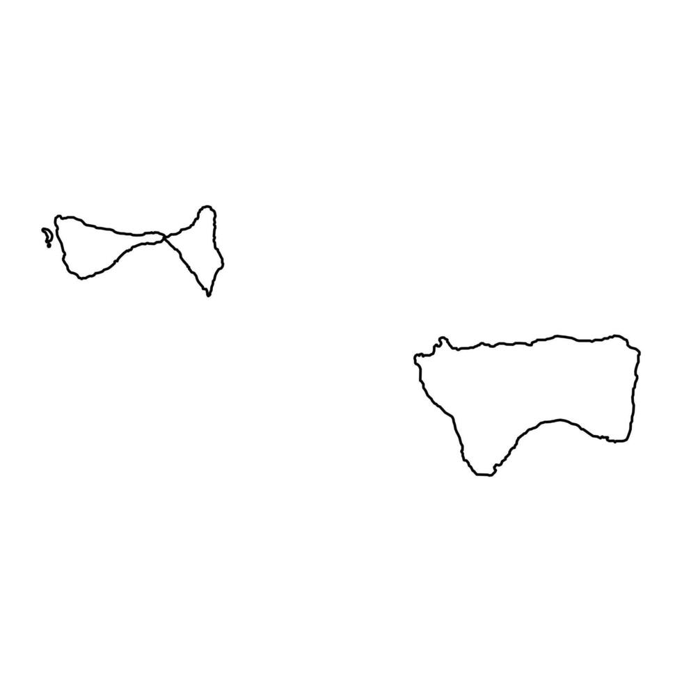 manua quartiere carta geografica, amministrativo divisione di americano samoa. vettore illustrazione.