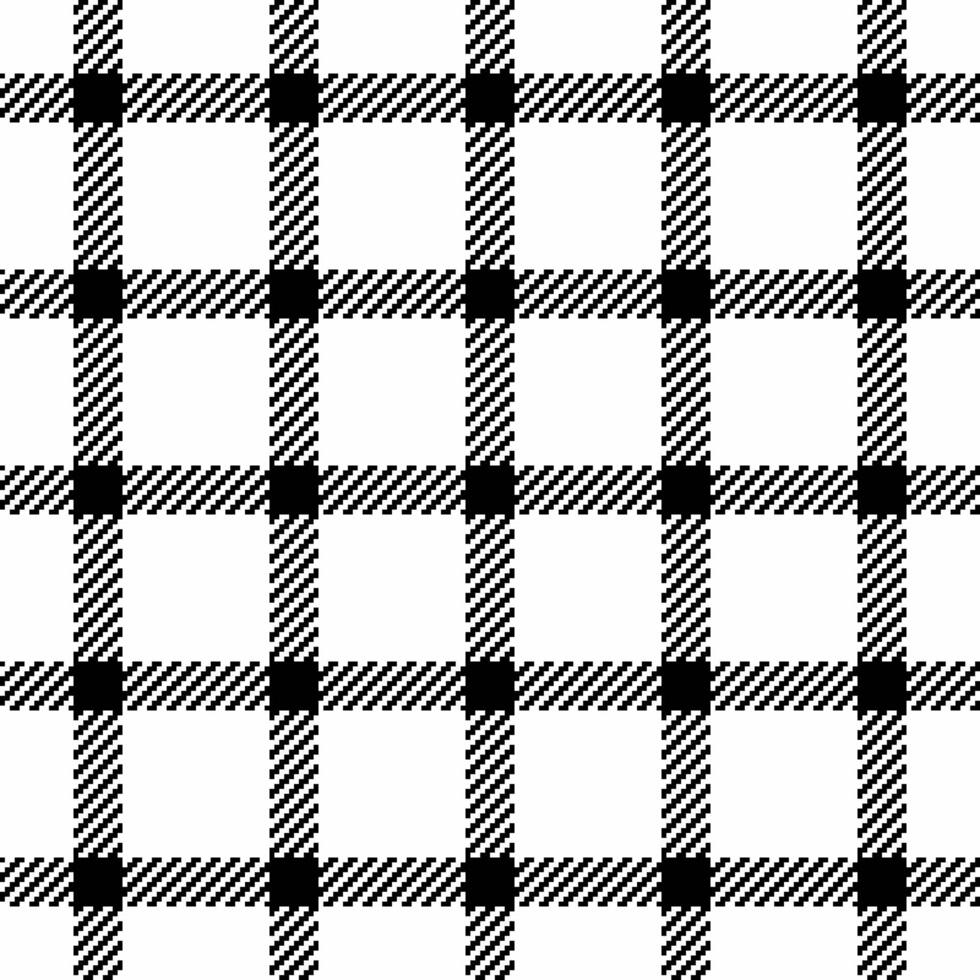 vuoto vettore tessile modello, continuità tessuto sfondo tartan. rottame struttura plaid senza soluzione di continuità dai un'occhiata nel bianca e nero colori.