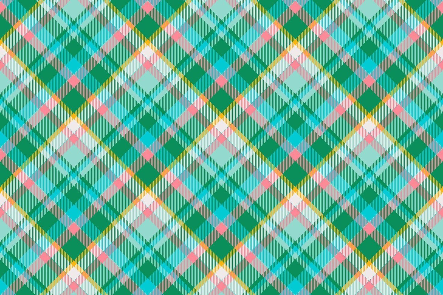 tartan Scozia senza soluzione di continuità plaid modello vettore. retrò sfondo tessuto. Vintage ▾ dai un'occhiata colore piazza geometrico struttura. vettore