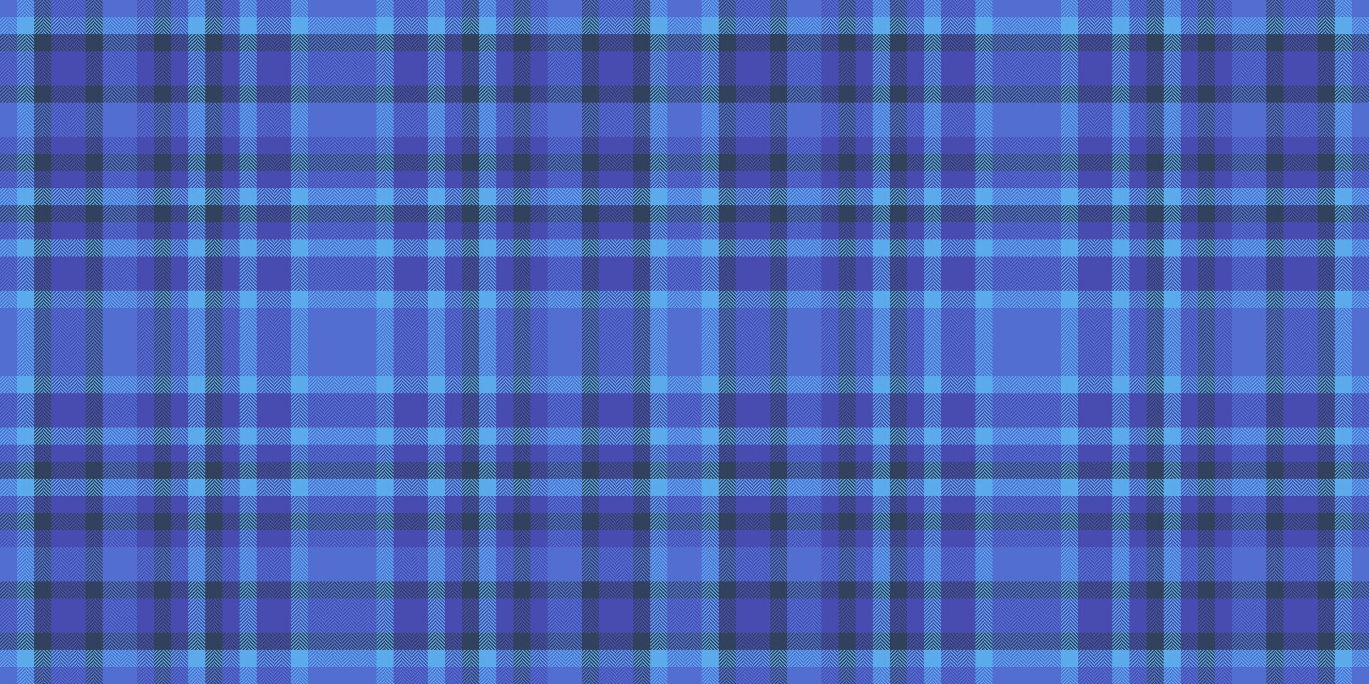 tovaglia tessuto senza soluzione di continuità vettore, multicolore modello dai un'occhiata struttura. molti tartan plaid tessile sfondo nel blu e ciano colori. vettore