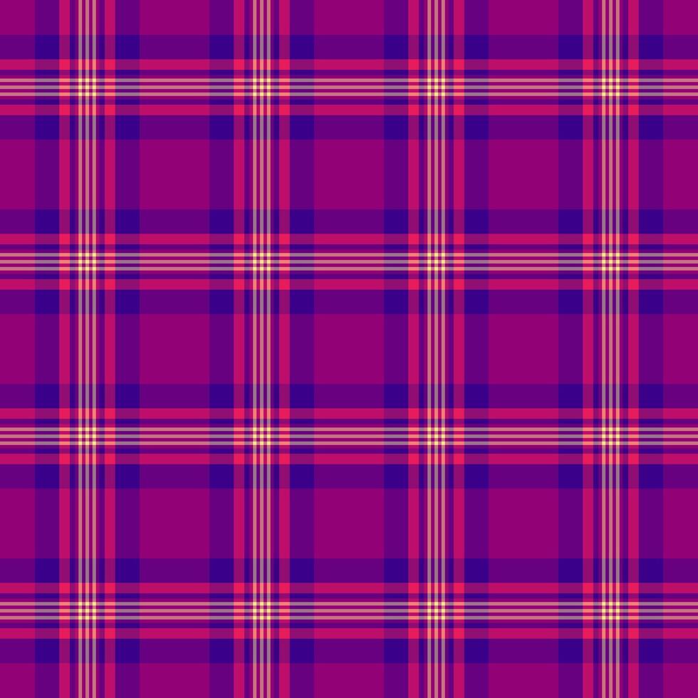 cacciatore sfondo vettore tessuto, fibra struttura tartan tessile. mobilia dai un'occhiata senza soluzione di continuità modello plaid nel rosa e viola colori.