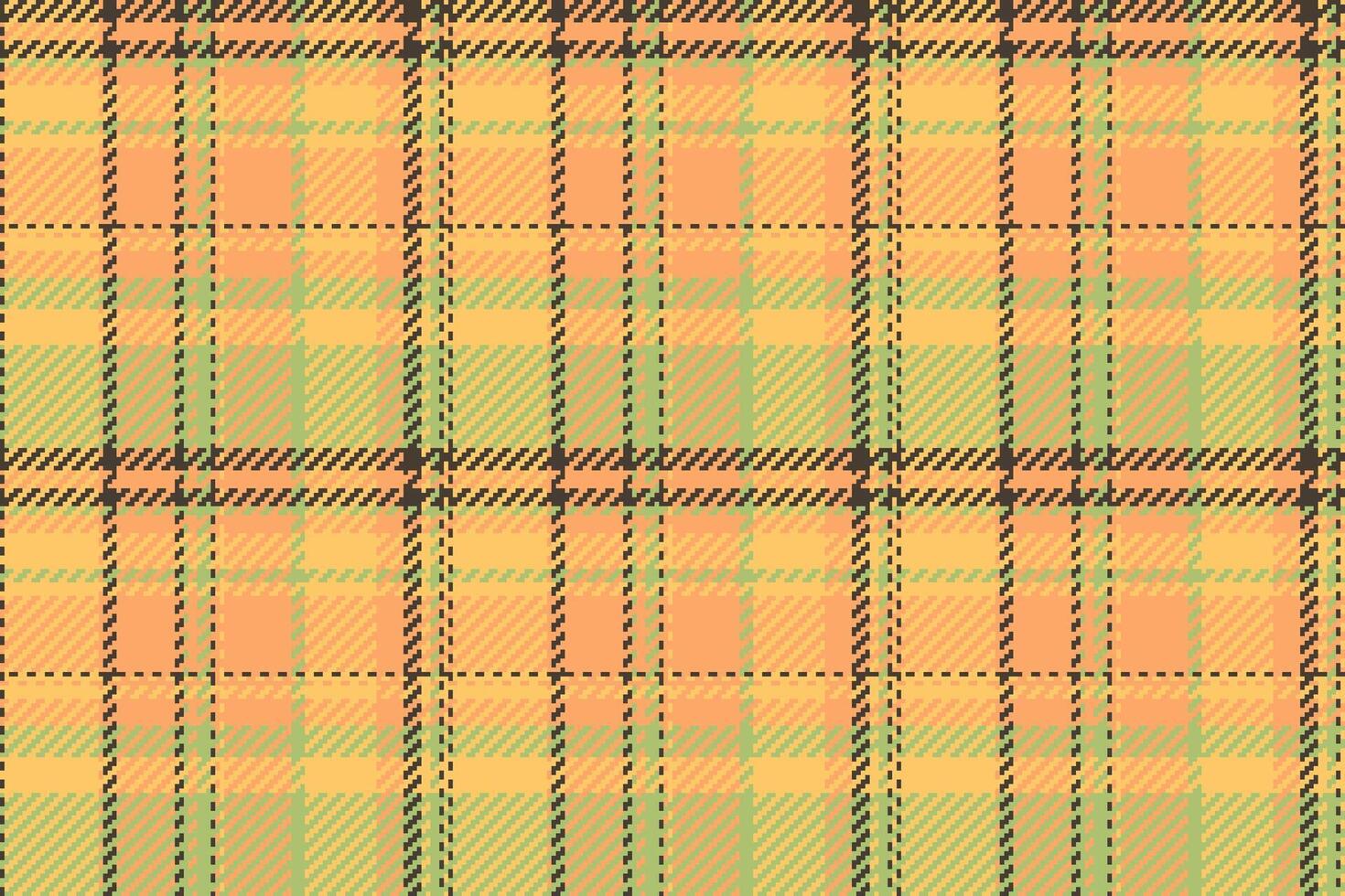 uniforme tessuto dai un'occhiata modello, fantasia sfondo tessile struttura. cerimonia tartan vettore senza soluzione di continuità plaid nel arancia e ambra colori.