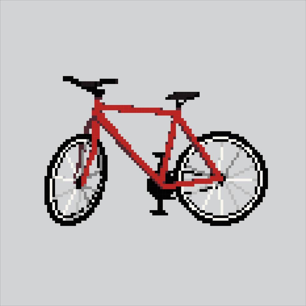 pixel arte illustrazione bicicletta. pixelated bicicletta. bicicletta gli sport. pixelated per il pixel arte gioco e icona per sito web e video gioco. vecchio scuola retrò. vettore