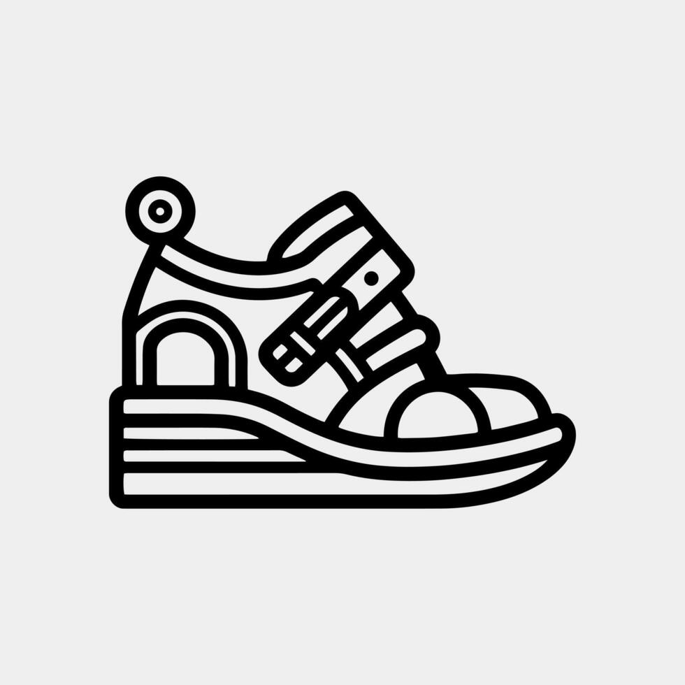 scarpe logo modello vettore design illustrazione