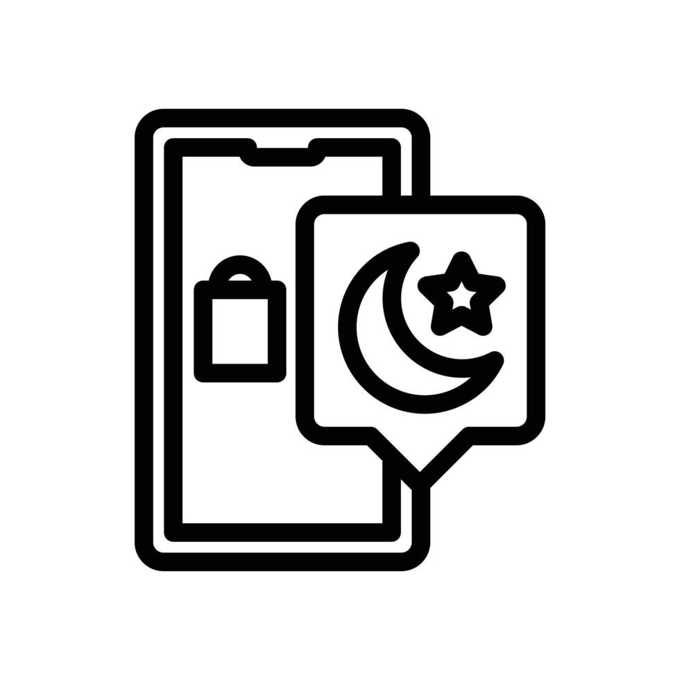 Ramadan vendita icona o logo design isolato cartello simbolo vettore illustrazione - alto qualità linea stile vettore icona