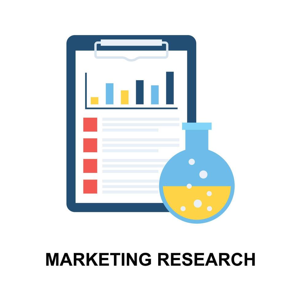 marketing ricerca concettuale vettore disegno, attività commerciale infografica icona