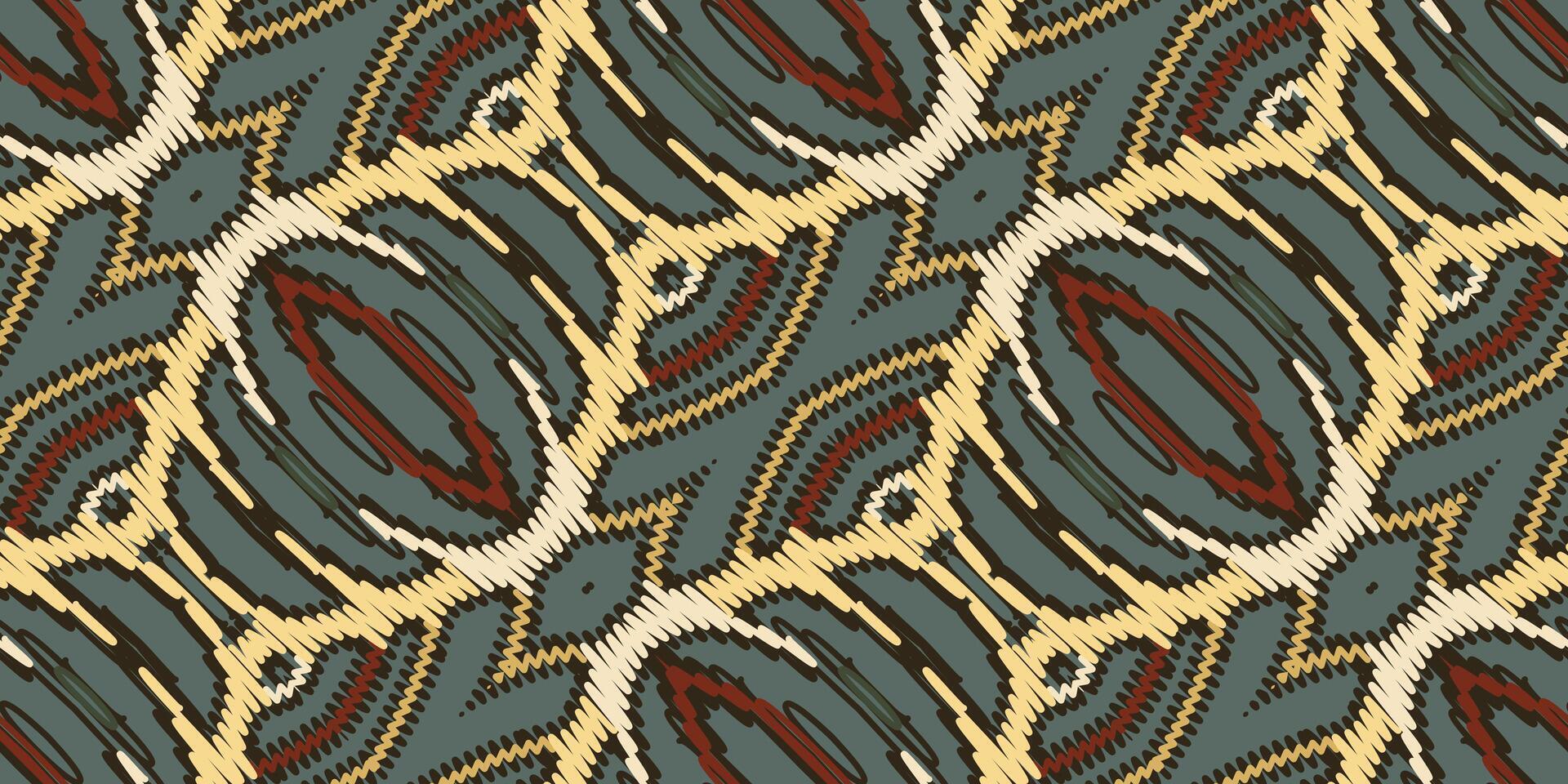 cravatta tintura modello senza soluzione di continuità australiano aborigeno modello motivo ricamo, ikat ricamo vettore design per Stampa indonesiano batik motivo ricamo nativo americano kurta Mughal design