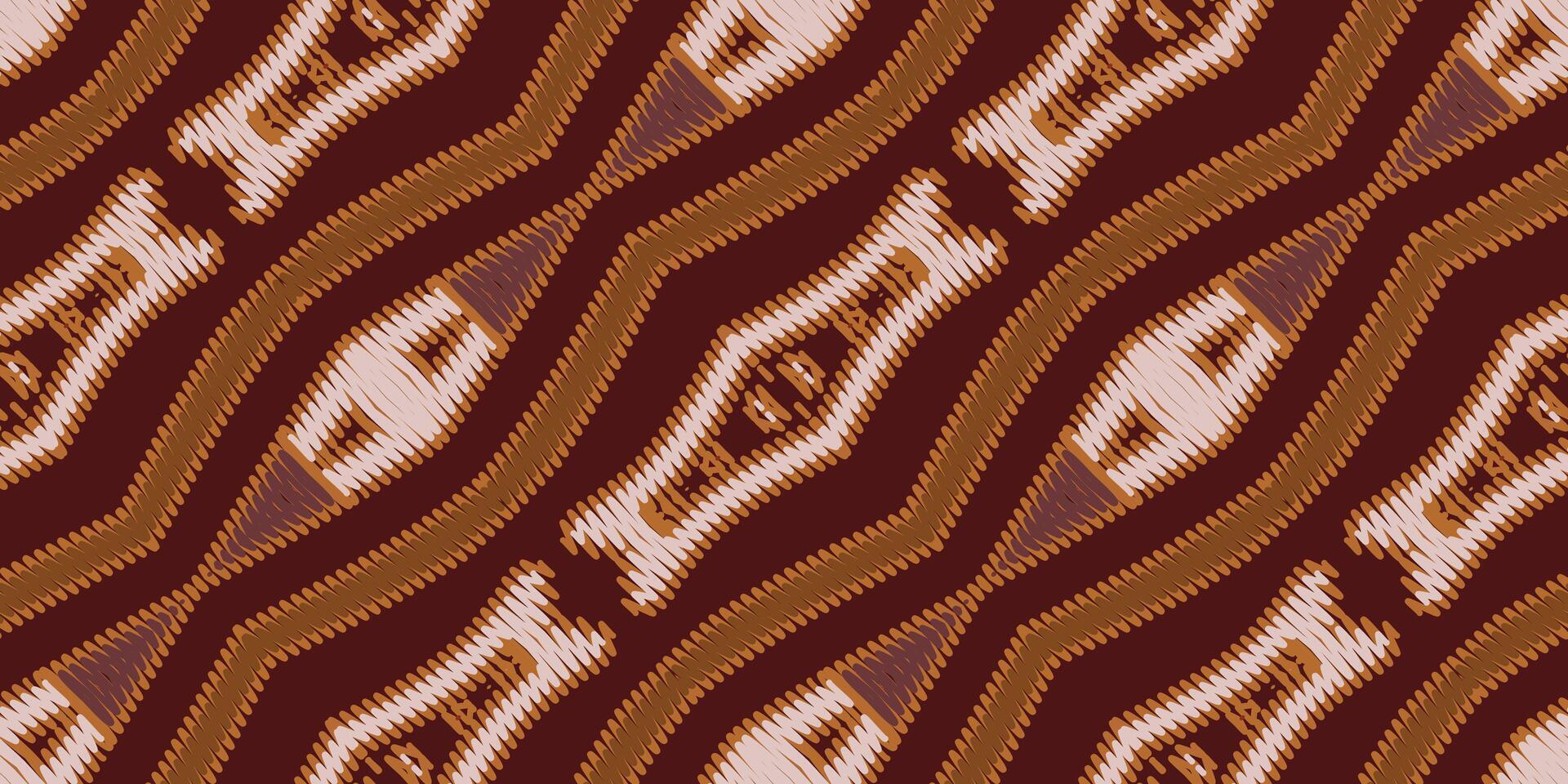 cravatta tintura modello senza soluzione di continuità bandana Stampa seta motivo ricamo, ikat ricamo vettore design per Stampa scandinavo modello saree etnico Natività zingaro modello