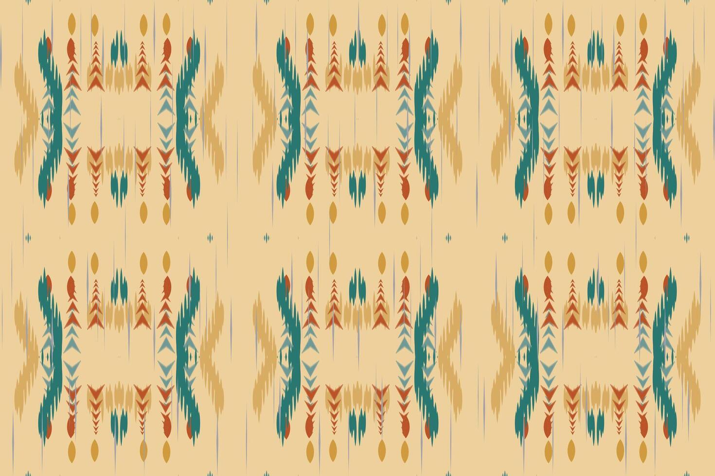 ikat floreale paisley ricamo su bianca sfondo.ikat etnico orientale modello tradizionale.azteco stile astratto vettore illustrazione.disegno per trama, tessuto, abbigliamento, avvolgimento, decorazione, sciarpa, tappeto