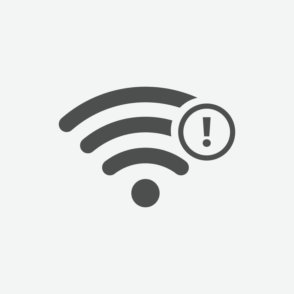 no senza fili connessione vettore icona. isolato Wi-Fi no connessione vettore