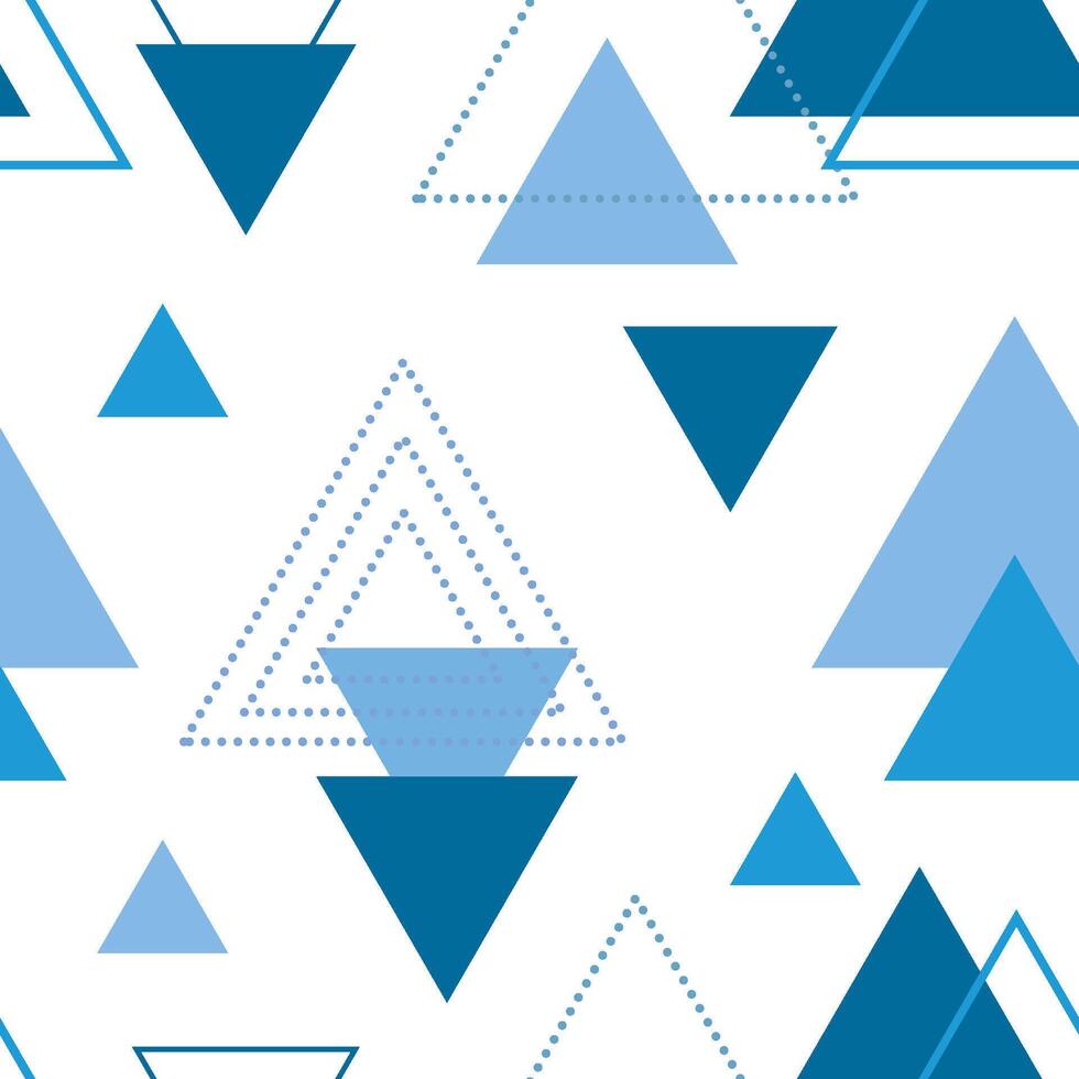 astratto nordico triangolo geometrico Patten design per decorazione interno, Stampa manifesti, greating carta, bussines striscione, involucro nel di moda pantone 2020 colore classico blu nel vettore. vettore