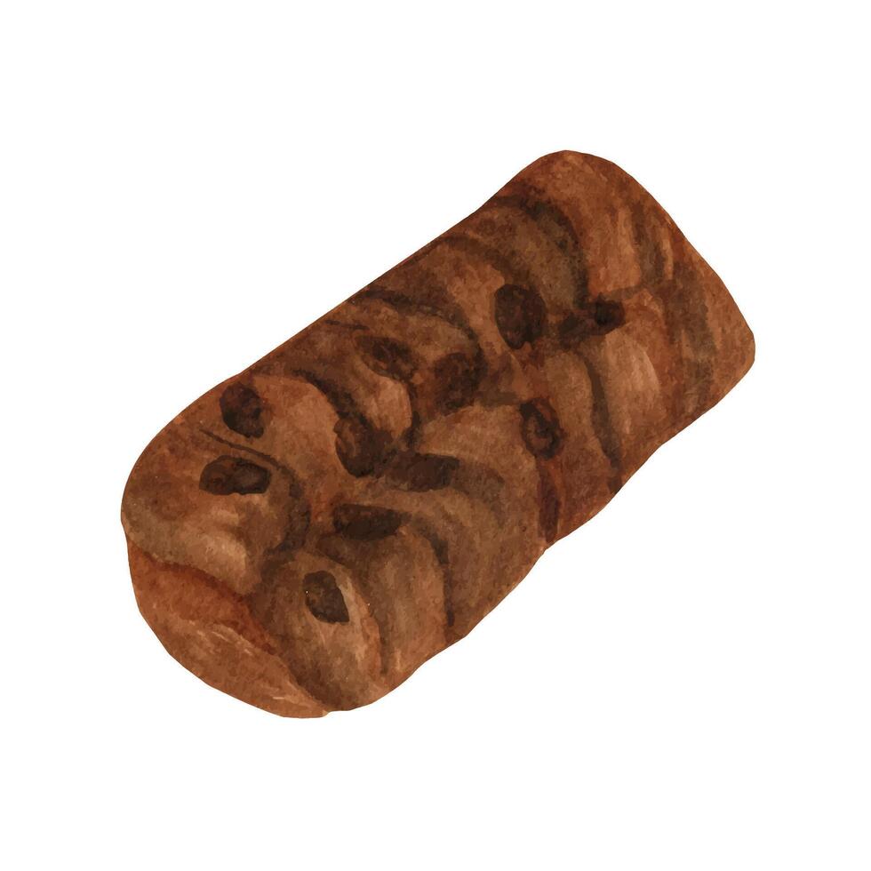 acquerello acero pecan clipart. forno menù. vettore