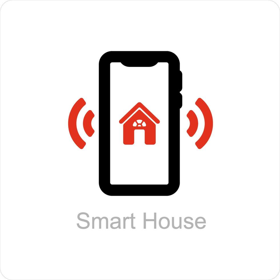 inteligente casa e controllo icona concetto vettore