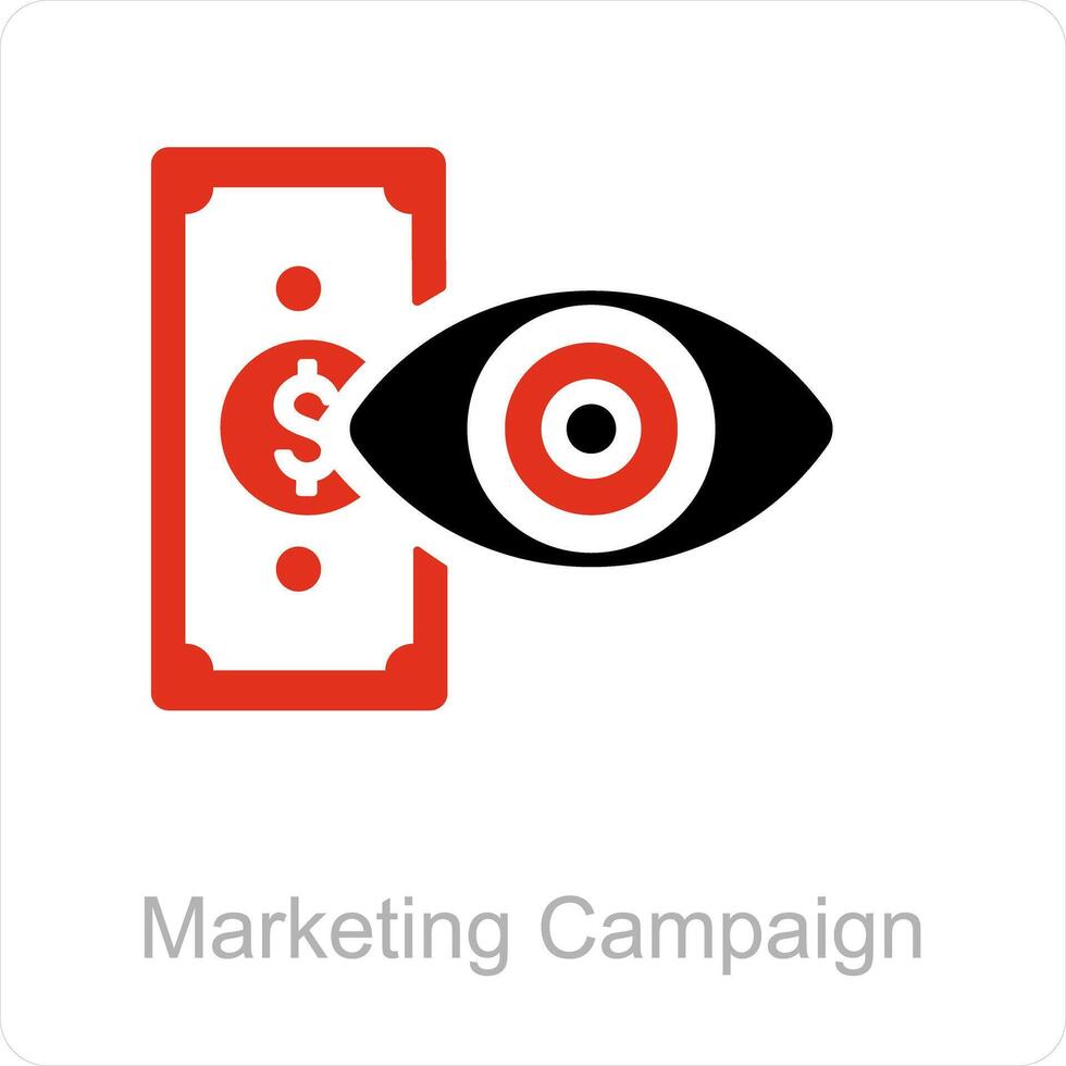 marketing campagna e attività commerciale icona concetto vettore