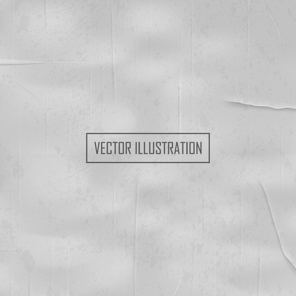 realistico grigio vuoto manifesto finto su con struttura effetto, rugosa carta, vuoto bloc notes vettore illustrazione