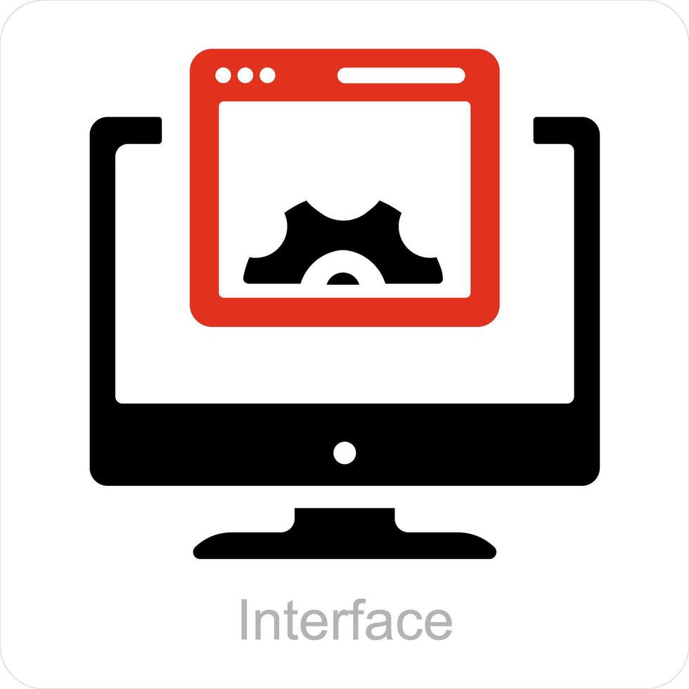 interfaccia e ui icona concetto vettore