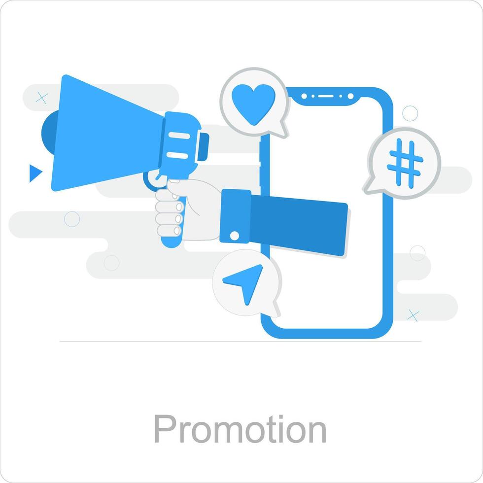 promozione e affare icona concetto vettore