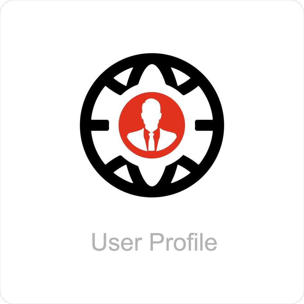 utente profilo e utente icona concetto vettore