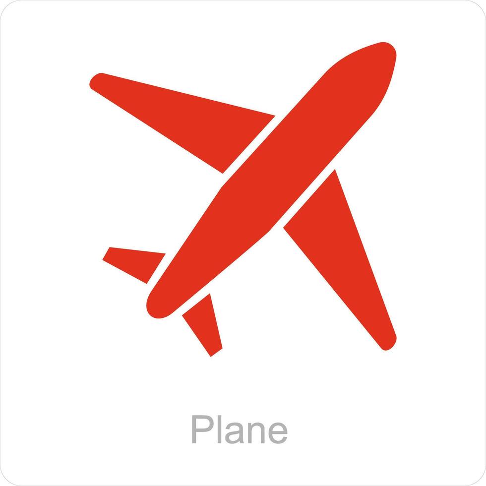 aereo e volo icona concetto vettore