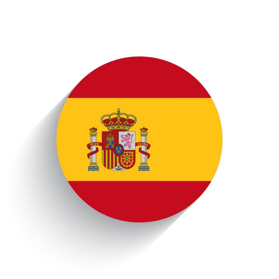 nazionale bandiera icona vettore illustrazione di Spagna isolato su bianca sfondo.