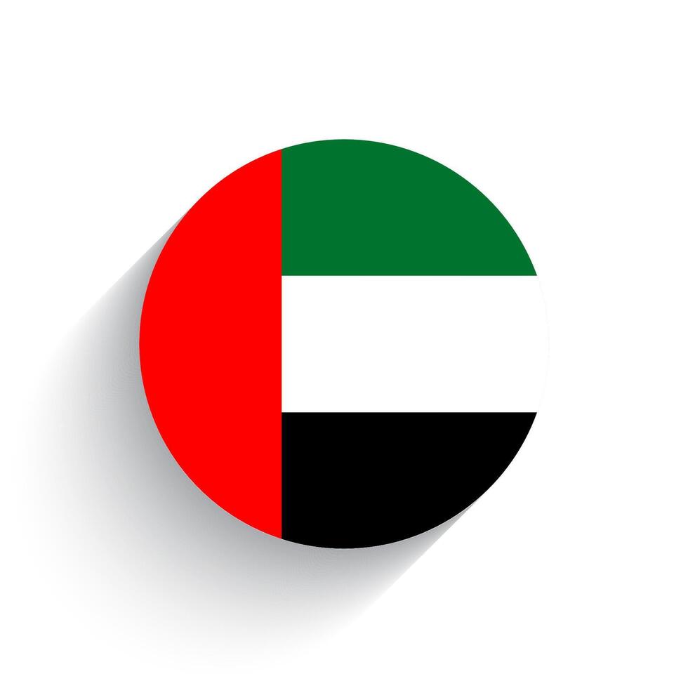nazionale bandiera di unito arabo Emirates icona vettore illustrazione isolato su bianca sfondo.