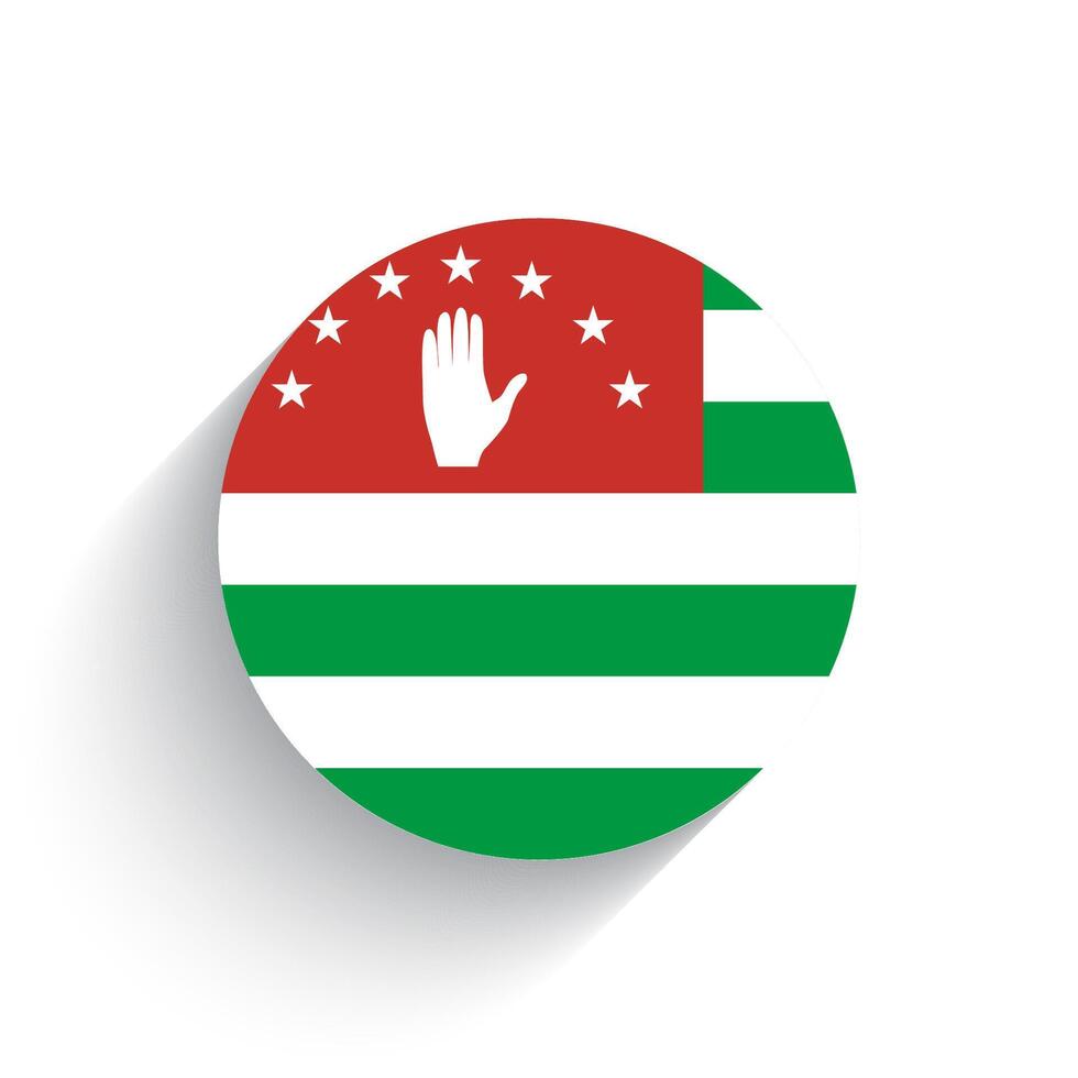 nazionale bandiera di abkhazia icona vettore illustrazione isolato su bianca sfondo.