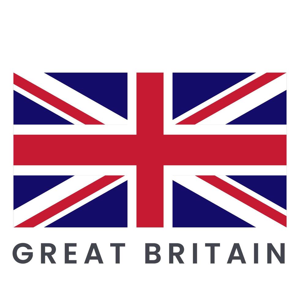 grande Gran Bretagna vettore bandiera isolato su bianca sfondo.