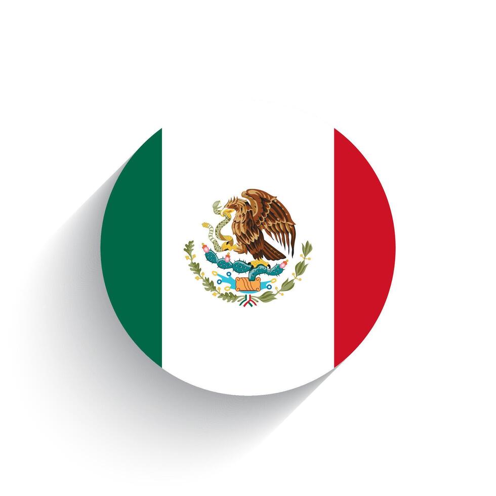 nazionale bandiera di Messico icona vettore illustrazione isolato su bianca sfondo.