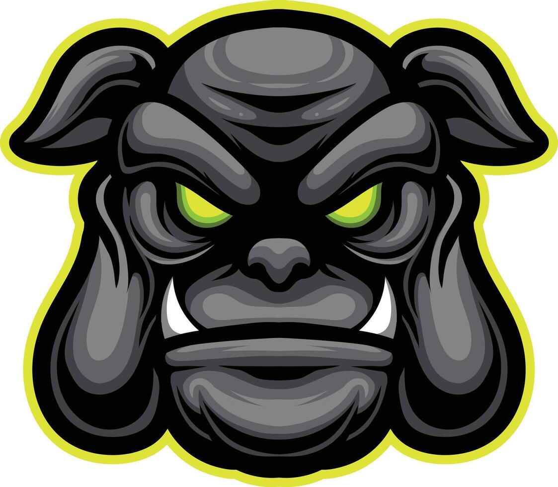 vettore Bulldogs portafortuna logo modello per sport bussiness e gioco squadra isolato