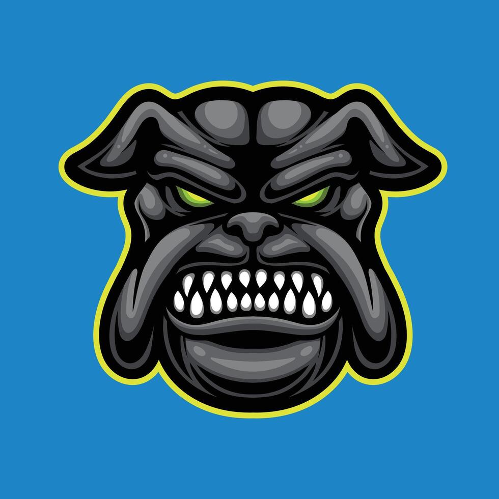 vettore Bulldogs portafortuna logo modello per sport bussiness e gioco squadra isolato