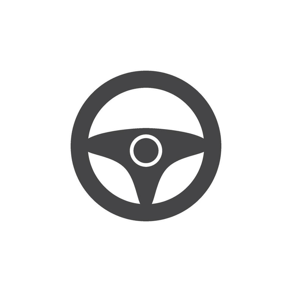 timone ruota auto logo icona vettore