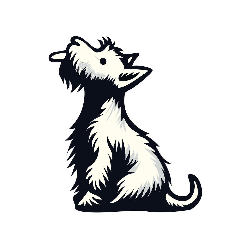 ai generato Scozzese terrier cane illustrazione vettore