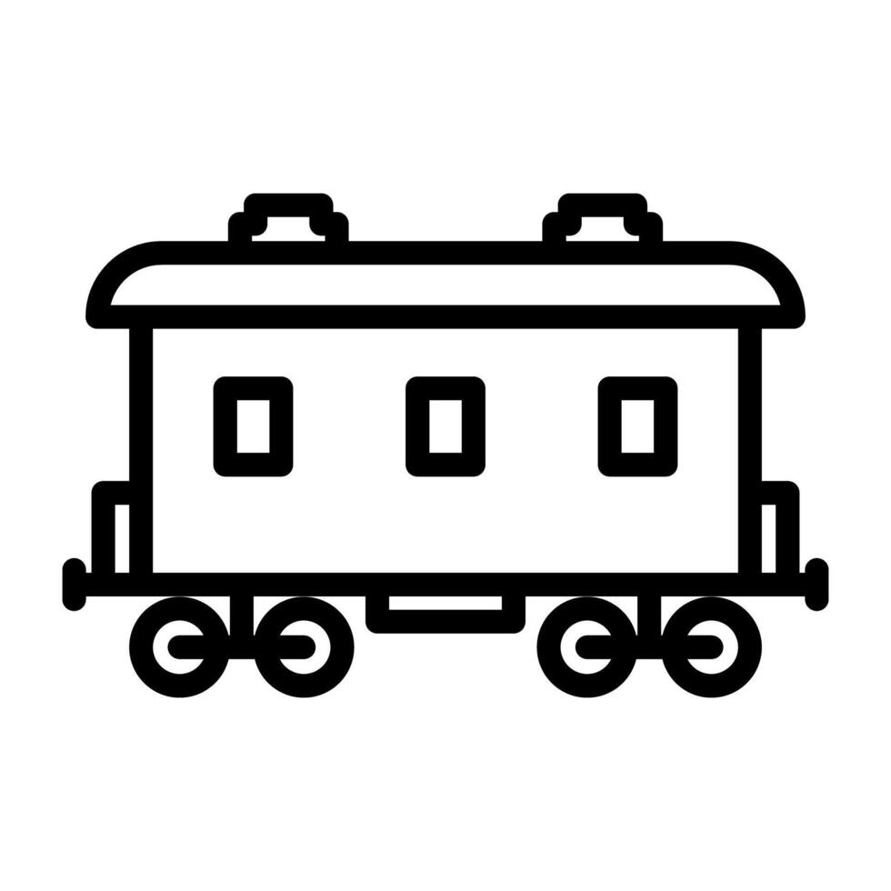 un icona design di carico treno, modificabile vettore
