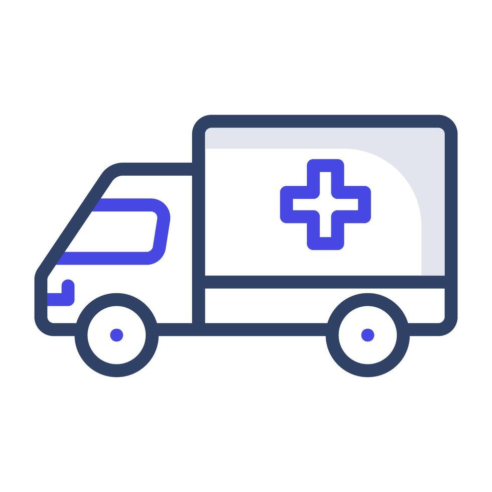medico trasporto ambulanza icona vettore