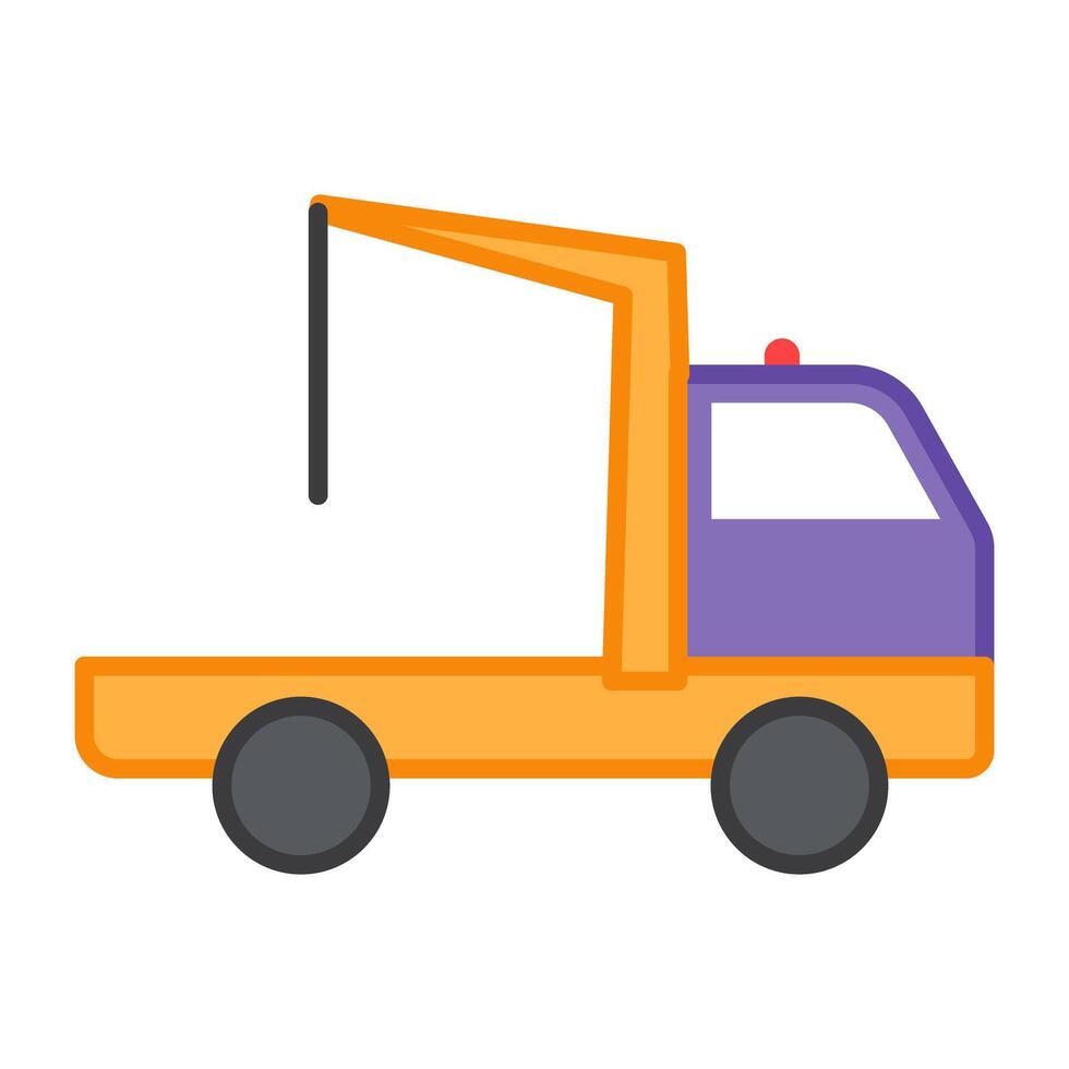 modificabile design icona di gru camion vettore