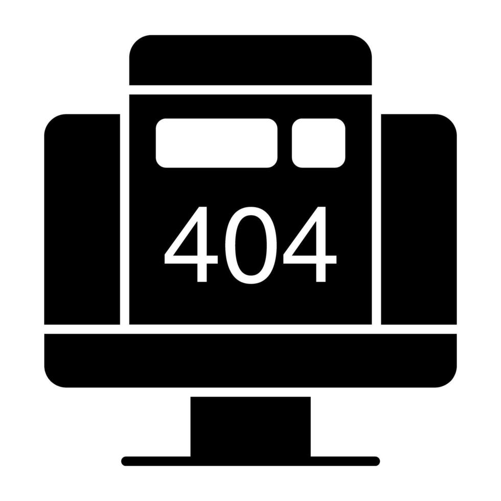 un' creativo design icona di errore 404 vettore