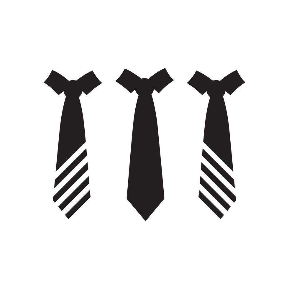 cravatta icona isolato su bianca sfondo vettore design.